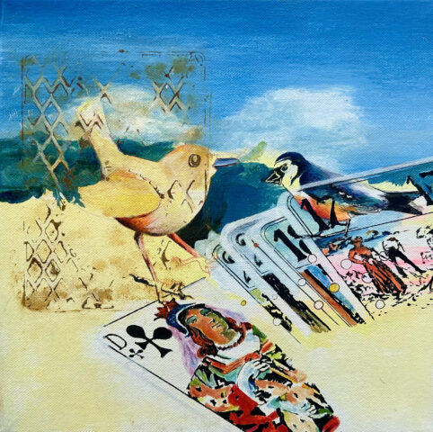 Oiseau et jeu de tarot